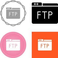 icono de vector ftp