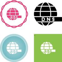 dns servidor vector icono