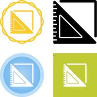 Triangular Ruler Vector Icon