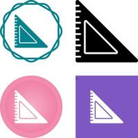 Triangular Ruler Vector Icon