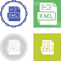 icono de vector xml