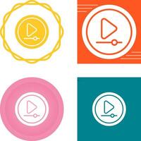 Video Play Button Vector Icon