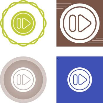 Fast Forward Button Vector Icon