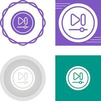 Video Next Track Button Vector Icon