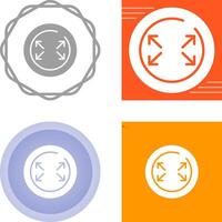 Fullscreen Circle Vector Icon