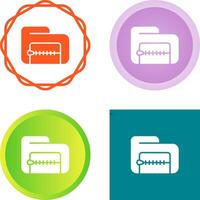 Zip File Vector Icon