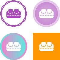 icono de vector de dientes