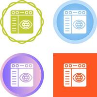 Browser Settings Vector Icon