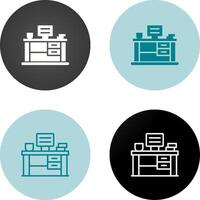 Office Desk Vector Icon