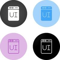 User Interface Design Vector Icon