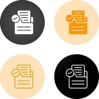 Document Approval Vector Icon