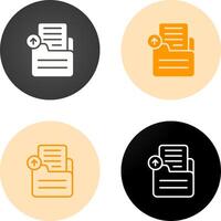 Document Upload Vector Icon