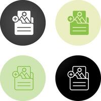 Document Insert Image Vector Icon