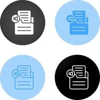 Document Insert Audio Vector Icon