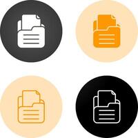 Folder with documents Vector Icon