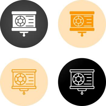 icono de vector de visualización de datos