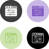 Control Panel Vector Icon