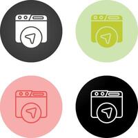 Website Navigation Vector Icon