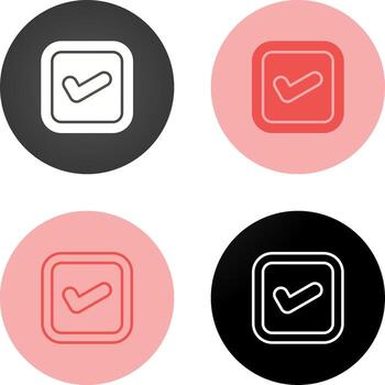 icono de vector de casilla de verificación