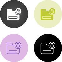 documento cifrado vector icono