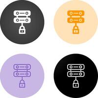 Server Security Vector Icon