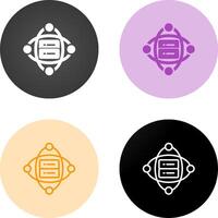 Cluster Server Vector Icon