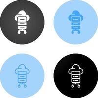 icono de vector de computación en la nube