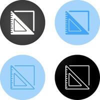 Triangular Ruler Vector Icon