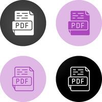 icono de vector de pdf