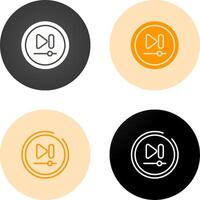 Video Next Track Button Vector Icon