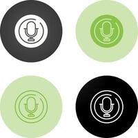 Microphone Circle Vector Icon