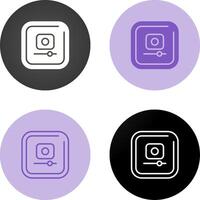 Video Record Square Vector Icon