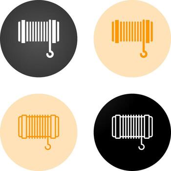 cable tracción cuerda vector icono