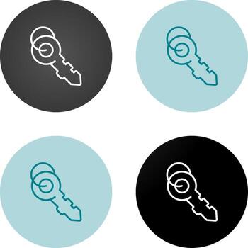 icono de vector clave