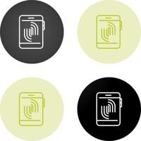 Fingerprint Scanning Vector Icon