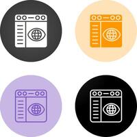 Browser Settings Vector Icon