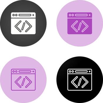 icono de vector de codificación
