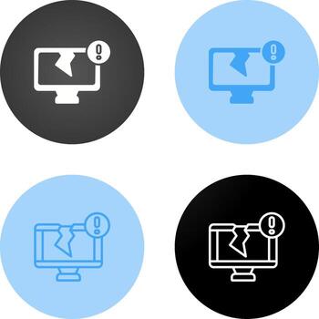 monitor de icono de vector