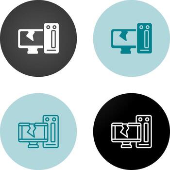 Desktop Computer Vector Icon
