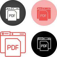 icono de vector de pdf