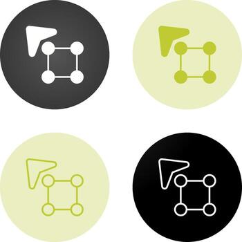 selección vector icono