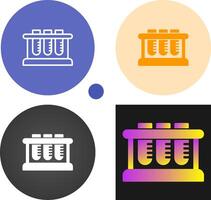 Test Tube Rack Vector Icon