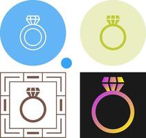 Diamond ring Vector Icon