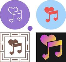 Love songs Vector Icon