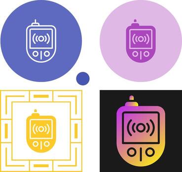 rfid lector vector icono