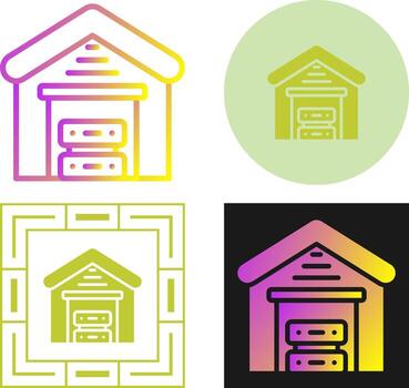 Data Warehouse Vector Icon