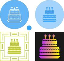 Birthday cake Vector Icon