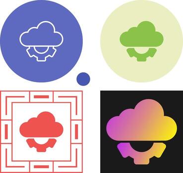 Cloud API Vector Icon