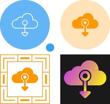 Cloud Native Vector Icon