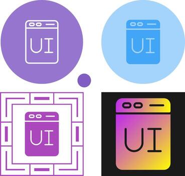 usuario interfaz diseño vector icono